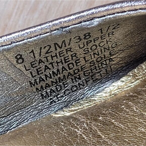 🔹️Arturo Chiang Bronze Buckled Leather Loafers Size 8.5 - Picture 13 of 15